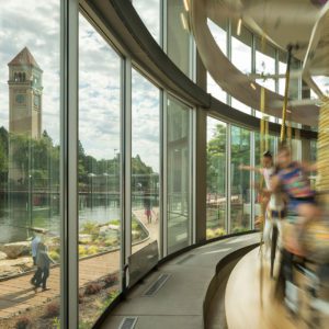 Loof Carrousel with views of Spokane River, Riverfront Park